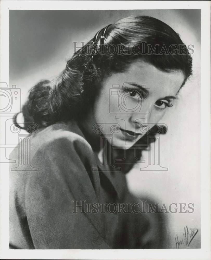 1956 Press Photo Joan Alexander, Radio Star - hpp17246- Historic Images