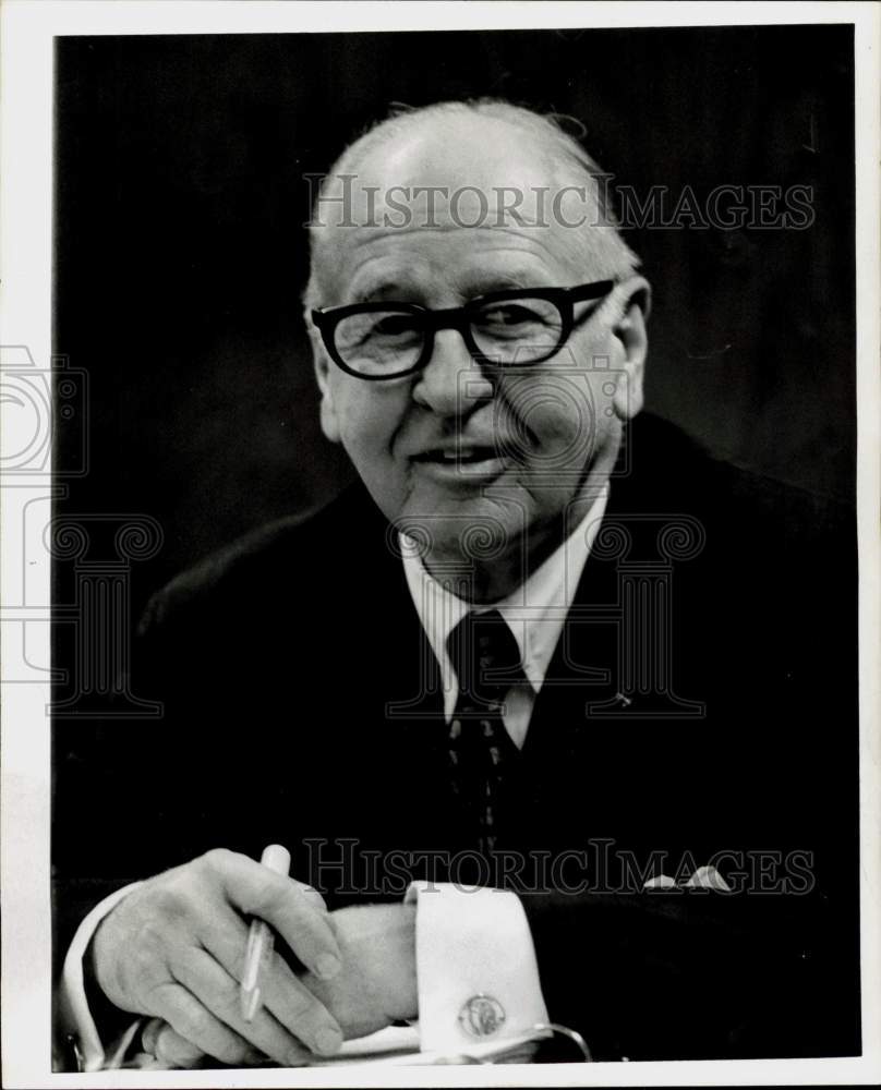 1974 Press Photo Dorsey Hardeman, Former Senator, Texas Water Rights Commission- Historic Images