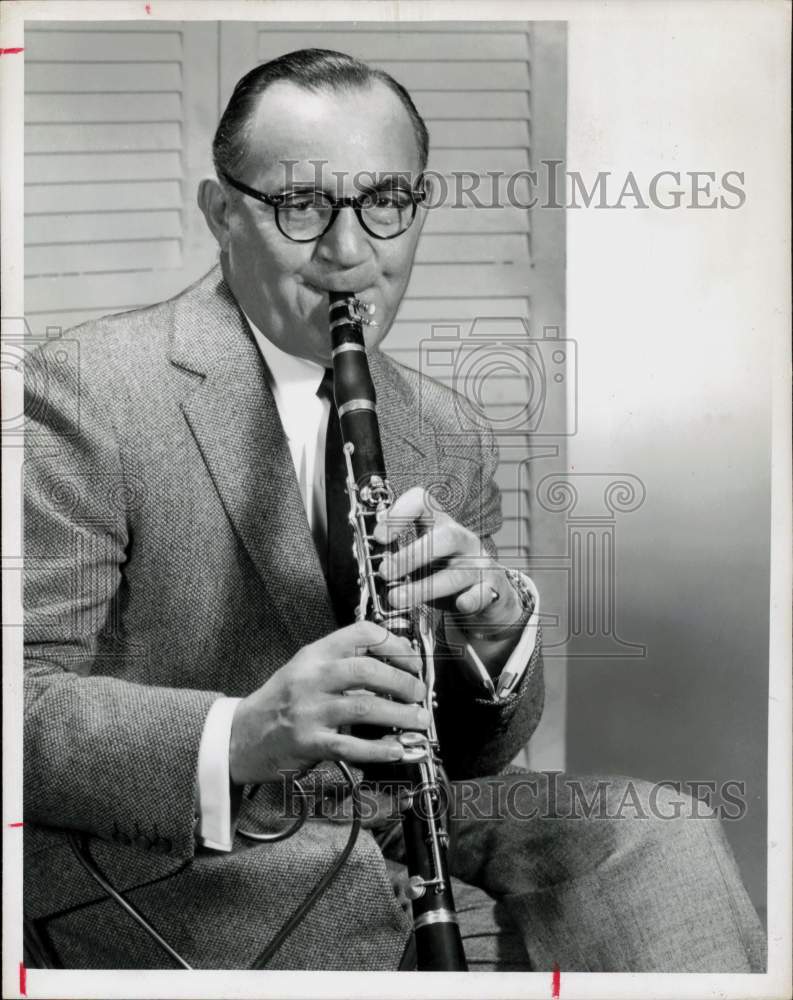 1958 Press Photo Musician Benny Goodman - hpp17789- Historic Images