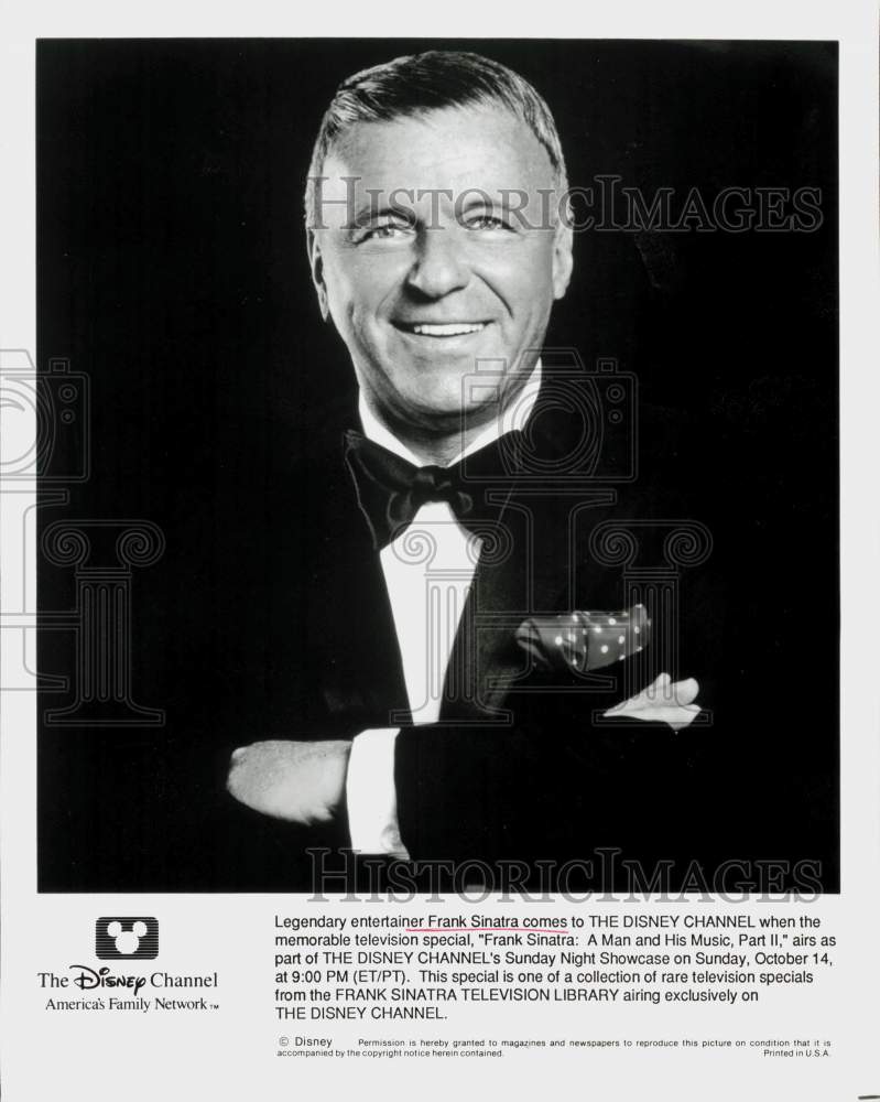 1991 Press Photo Frank Sinatra on &quot;Frank Sinatra: A Man and His Music, Part II.&quot;- Historic Images