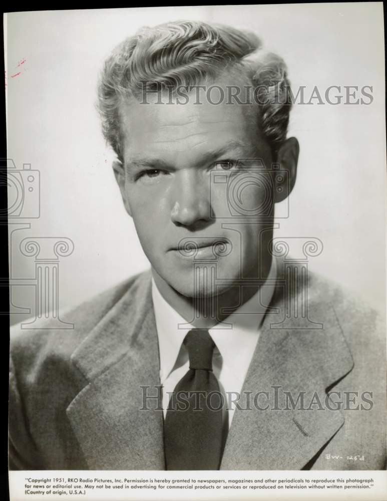 1951 Press Photo Bill Williams star of &quot;The Adventures of Kit Carson.&quot;- Historic Images