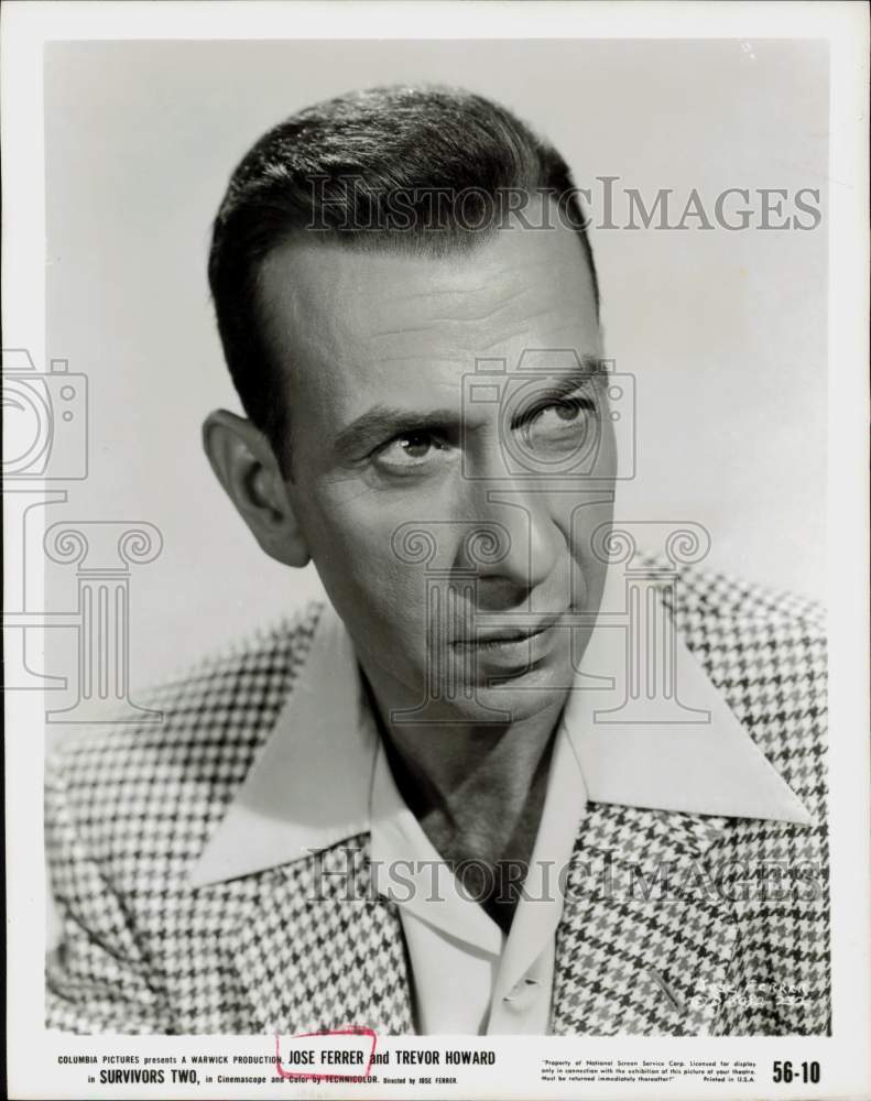 1956 Press Photo Actor Jose Ferrer in &quot;Survivors Two&quot; - hpp19593- Historic Images