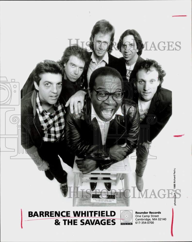 1988 Press Photo Barrence Whitfield and the Savages - hpp19615- Historic Images