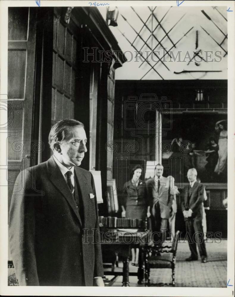 1963 Press Photo J. Paul Getty, British petroleum industrialist. - hpp19739- Historic Images
