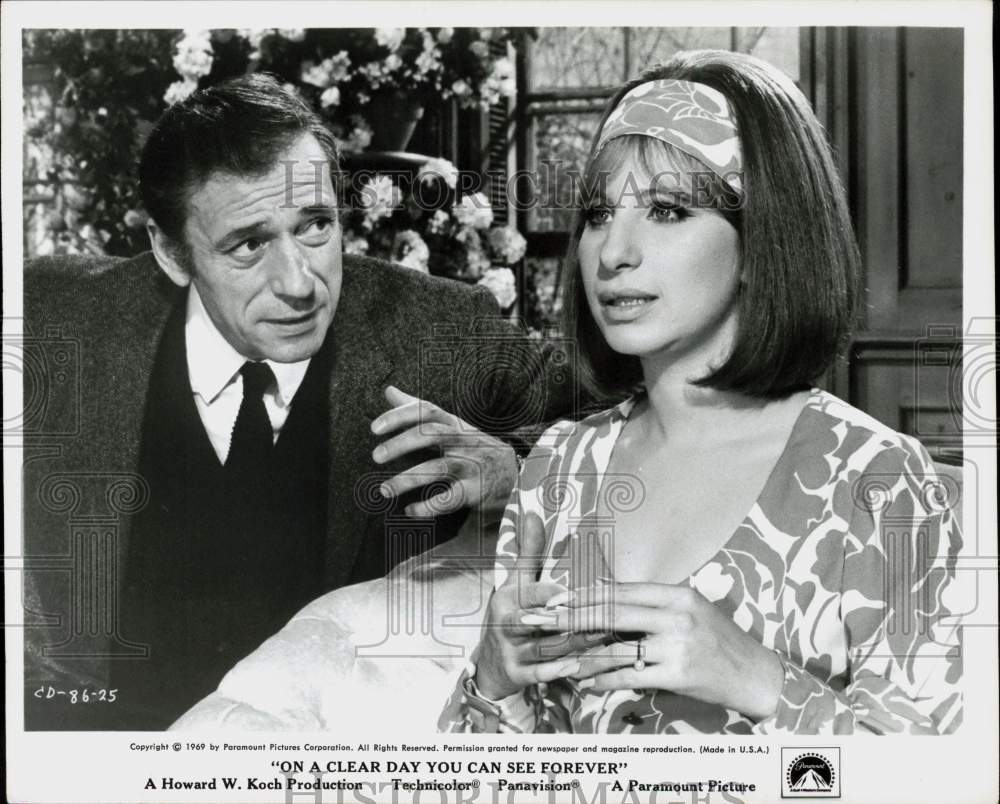 1969 Press Photo Barbra Streisand, Co-Star in On a Clear Day You Can See Forever- Historic Images