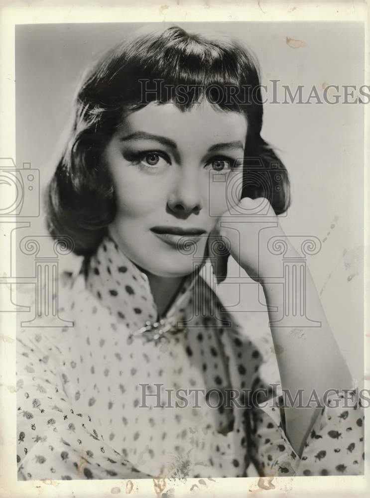 1956 Press Photo Phyllis Kirk, American film and television actress. - hpp20312- Historic Images