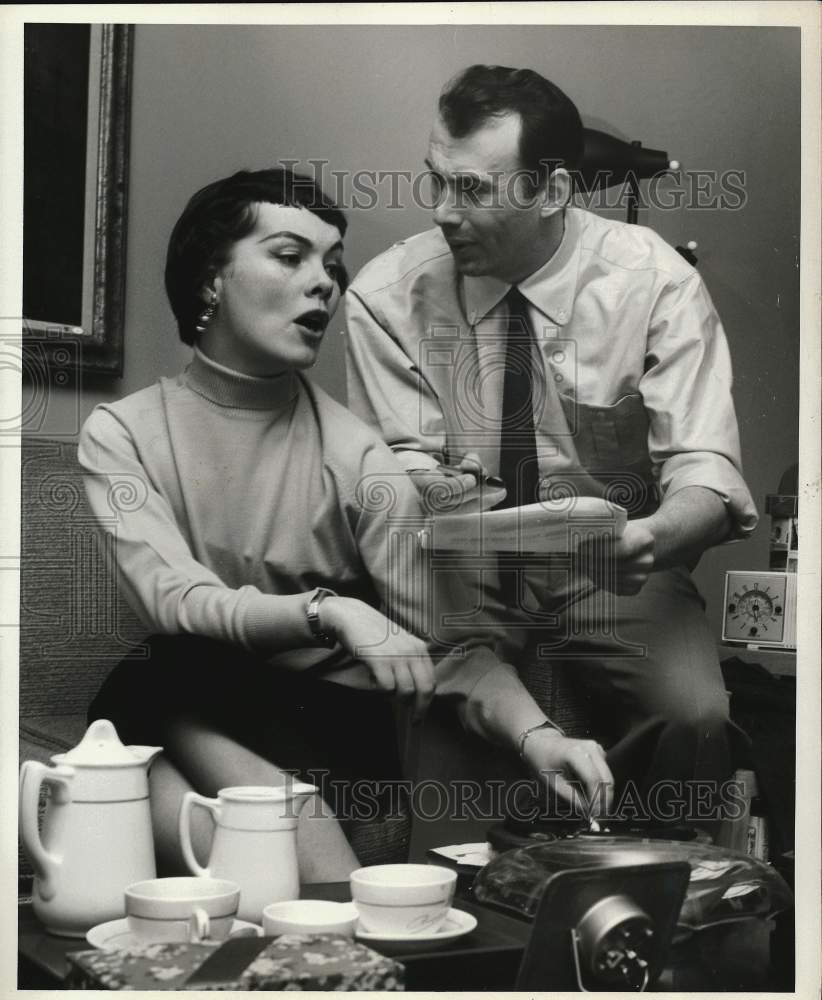 1956 Press Photo Phyllis Kirk, American film and television actress. - hpp20317- Historic Images