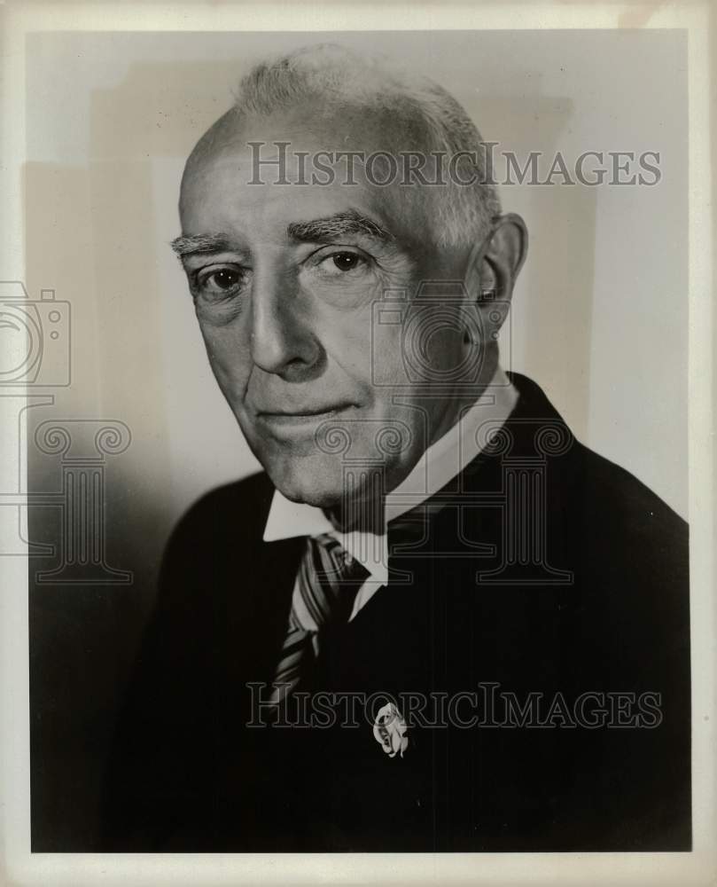 1955 Press Photo Actor Walter Hampden on &quot;The United States Steel Hour&quot;- Historic Images