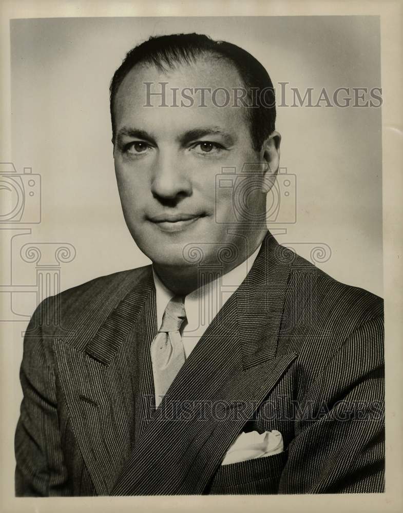 1957 Press Photo Leonard H. Goldenson, American Broadcasting Company President- Historic Images