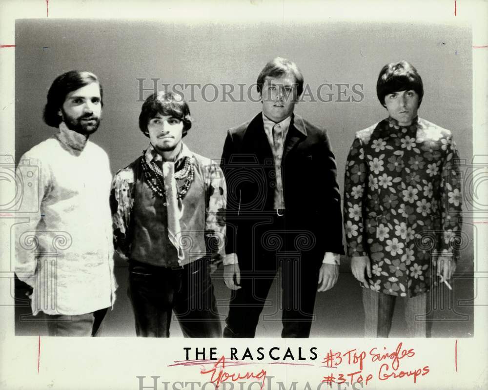 1967 Press Photo The Young Rascals, Music Group - hpp21329- Historic Images