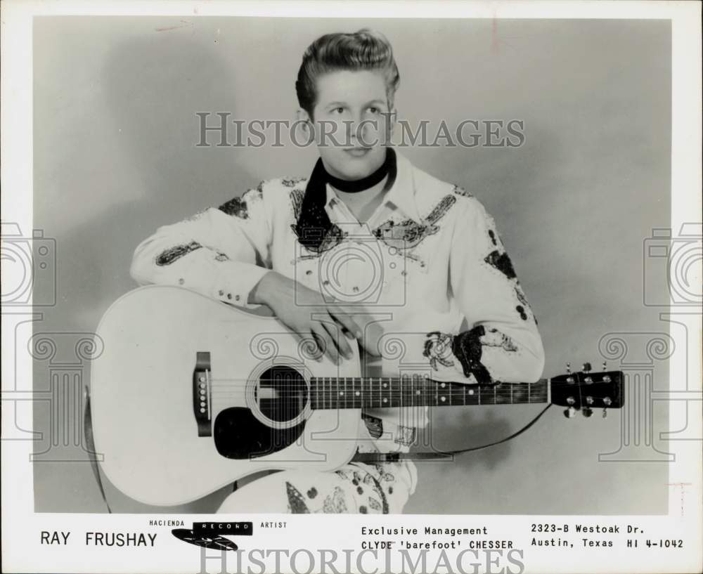 1963 Press Photo Country Singer Ray Frushay - hpp21904- Historic Images