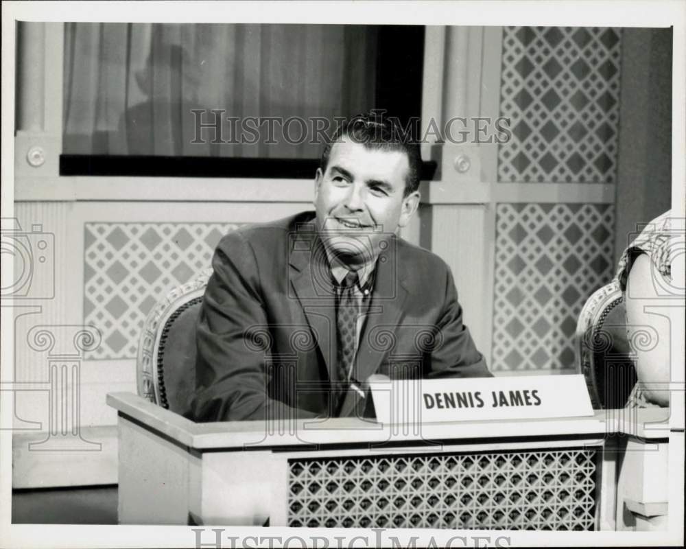 1963 Press Photo Dennis James, NBC Television Emcee - hpp22141- Historic Images