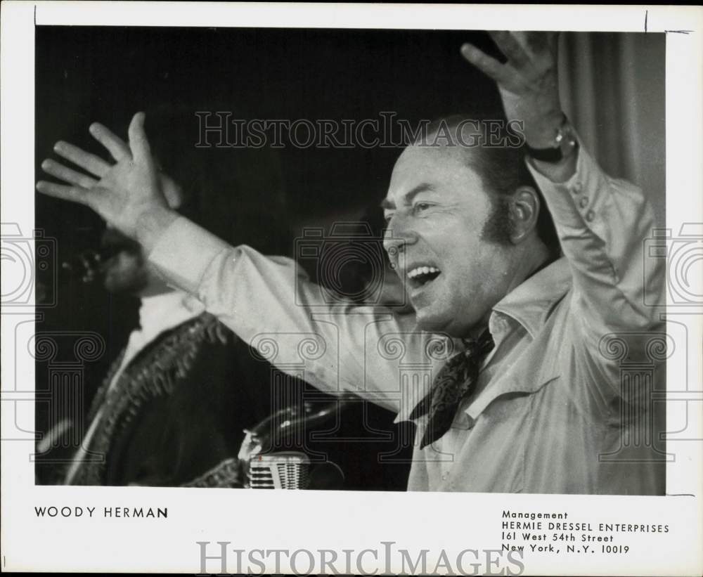 1972 Press Photo Bandleader Woody Herman - hpp22208- Historic Images