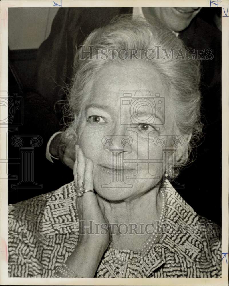 1969 Press Photo Actress Helen Hayes Visiting in Houston - hpp22717- Historic Images