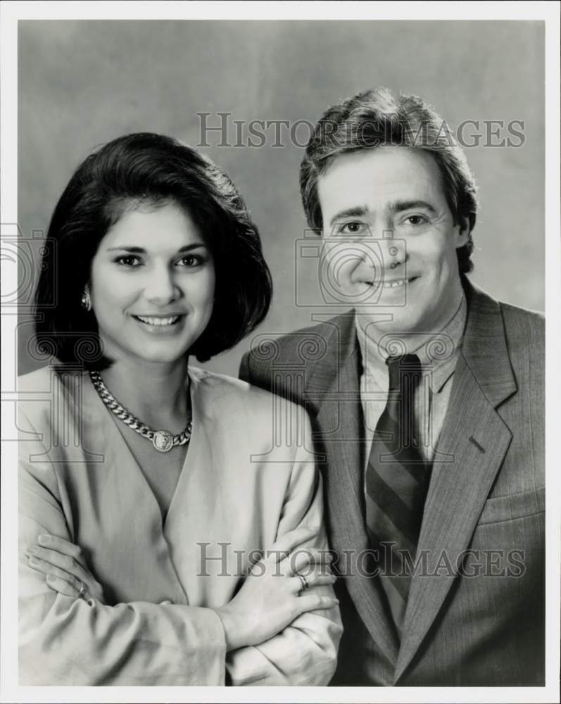 1992 Press Photo Jackie Nespral and Scott Simon, Co-Anchors on NBC News &quot;Today&quot;- Historic Images