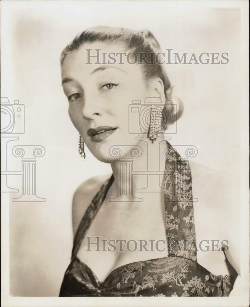 1958 Press Photo Actress Avril Gentles - hpp22817- Historic Images