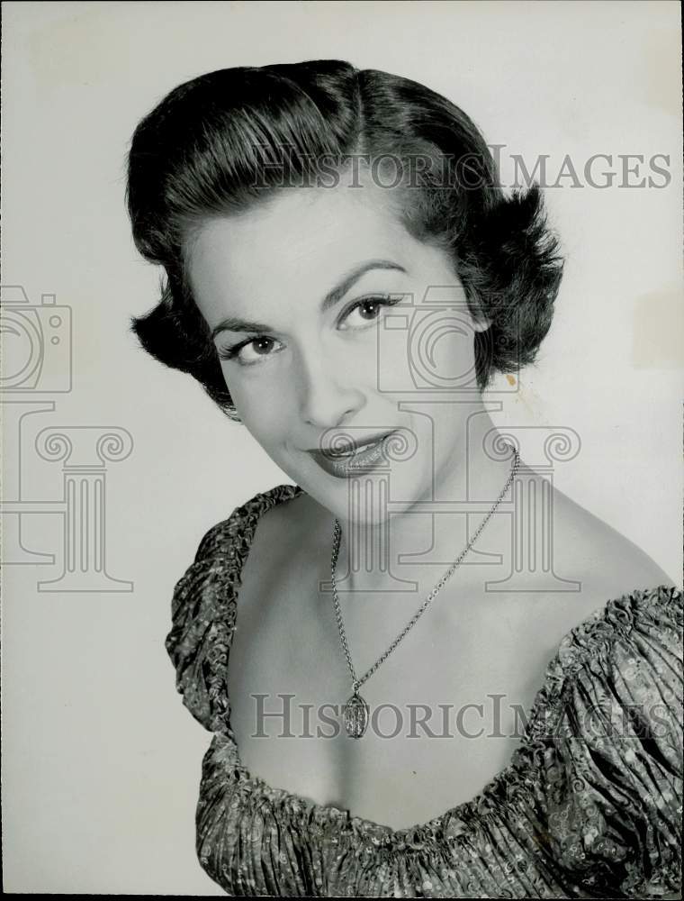 1955 Press Photo Actress Nicole Maurey - hpp23094- Historic Images