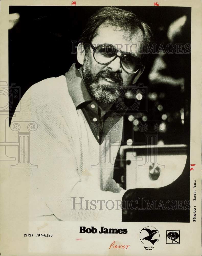 1985 Press Photo Pianist Bob James - hpp23206- Historic Images