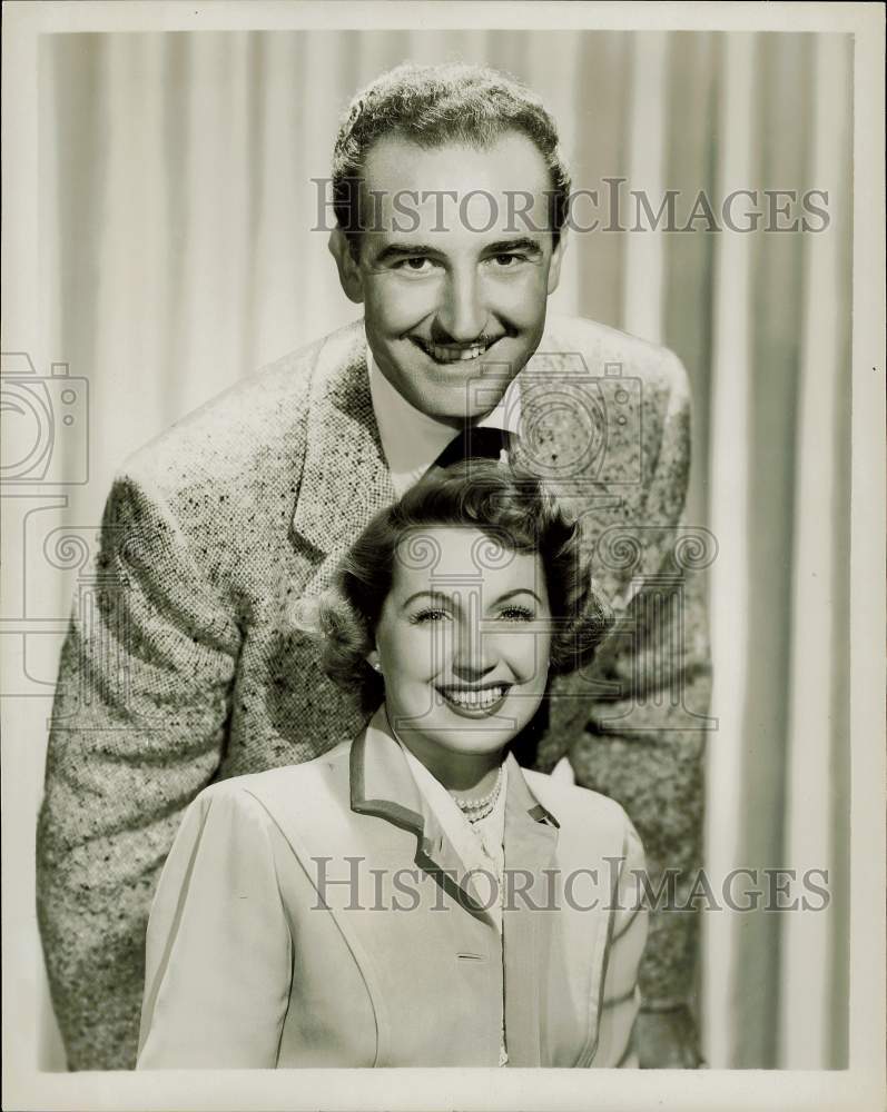 1958 Press Photo Singers Curt Massey &amp; Martha Tilton on &quot;Curt Massey Time&quot;- Historic Images