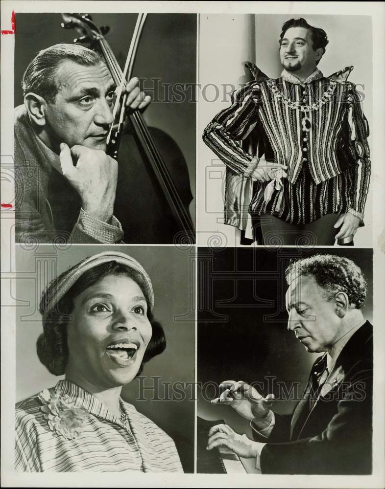 1957 Press Photo Stars of &quot;Festival of Music&quot; on Producers&#39; Showcase - hpp23900- Historic Images