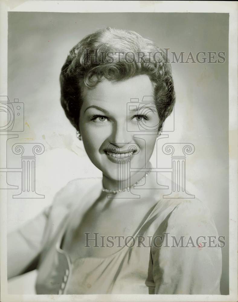 1956 Press Photo Singer Jo Stafford - hpp24284- Historic Images