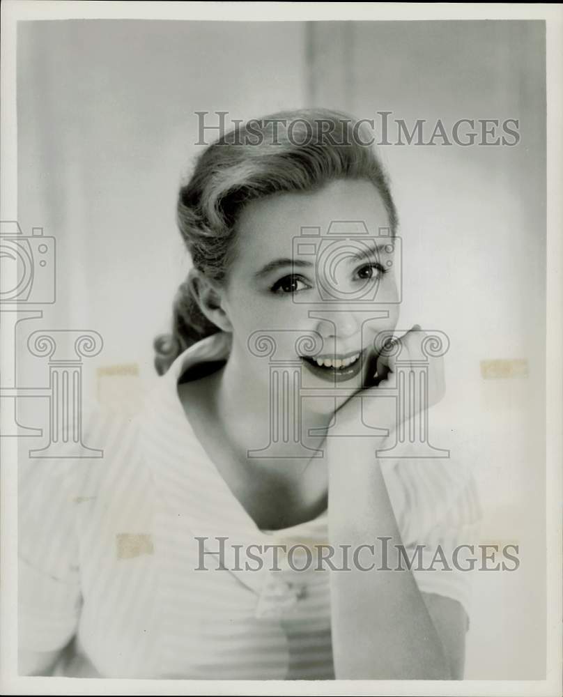 1956 Press Photo Actress Piper Laurie on &quot;The General Electric Theater&quot;- Historic Images