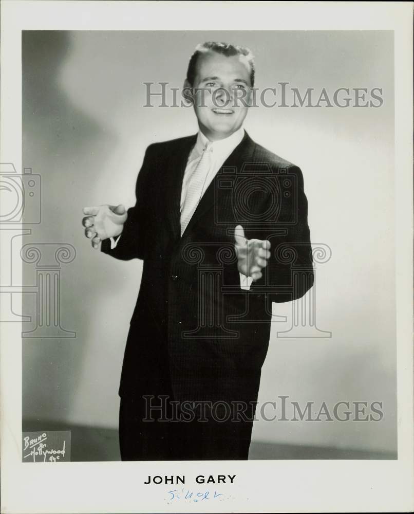 1961 Press Photo Singer John Gary - hpp24963- Historic Images