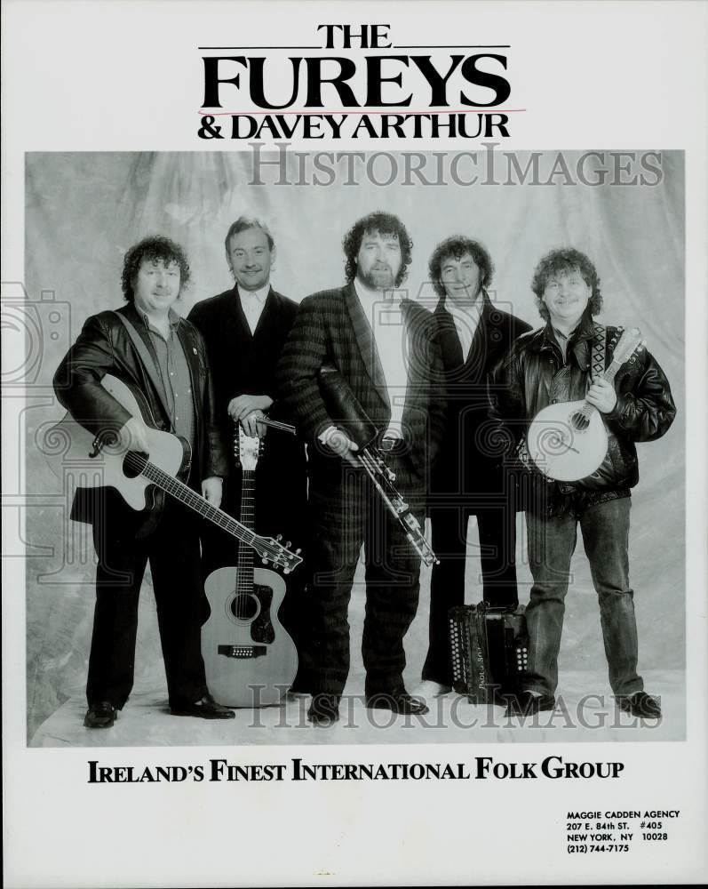 Press Photo The Fureys &amp; Davey Arthur, Ireland&#39;s Finest International Folk Group- Historic Images