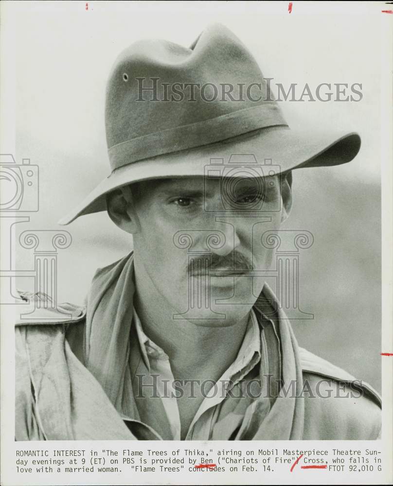 1983 Press Photo Actor Ben Cross in &quot;The Flame Trees of Thika&quot; - hpp25255- Historic Images