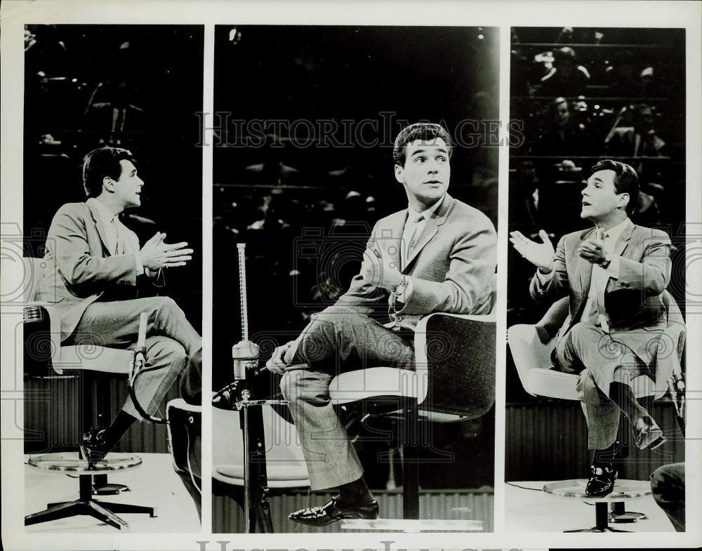 1964 Press Photo Les Crane Hosting Late-Night Show on ABC - hpp25412- Historic Images