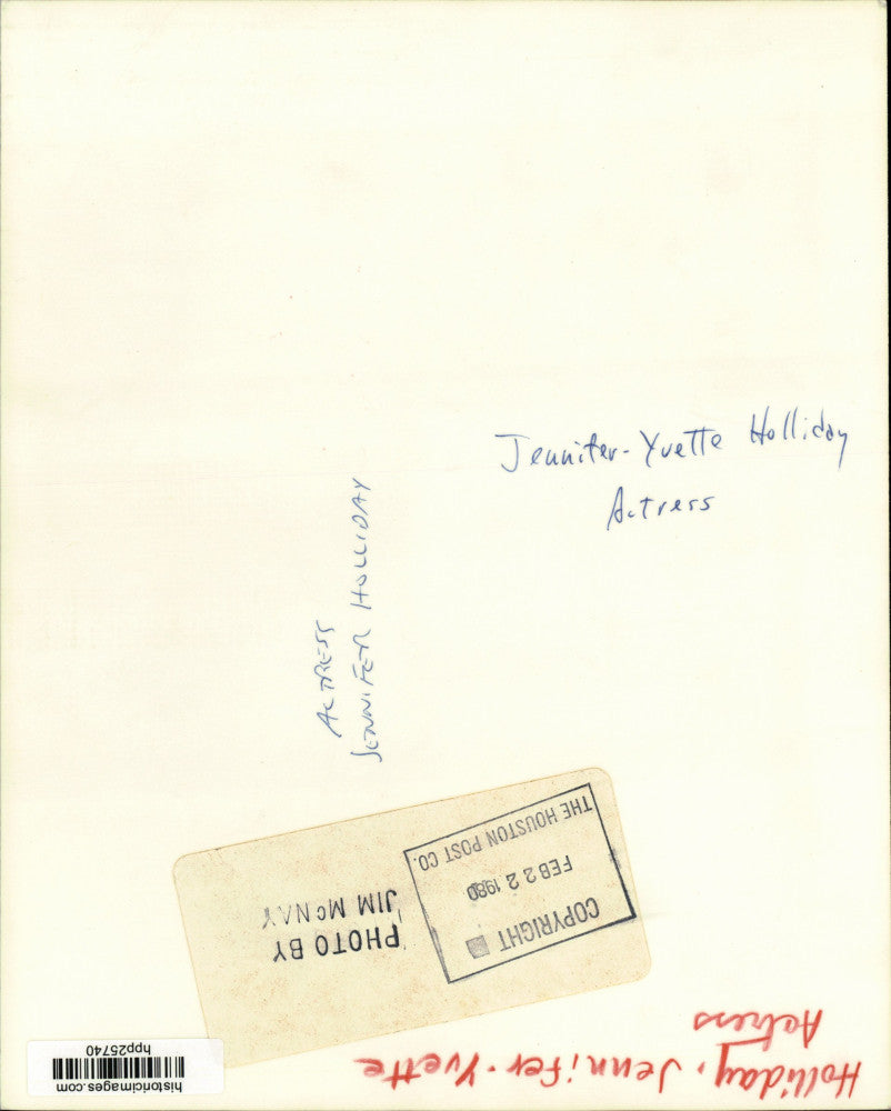 1980 Press Photo Actress Jennifer-Yvette Holliday - hpp25740