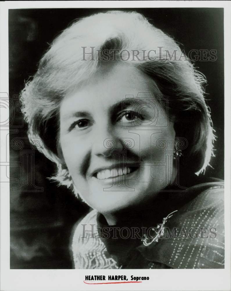 1982 Press Photo Soprano Heather Harper - hpp25796- Historic Images