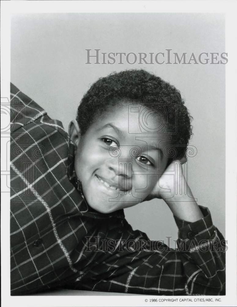 1986 Press Photo Emmanuel Lewis stars on ABC-TV&#39;s &quot;Webster.&quot; - hpp26064- Historic Images