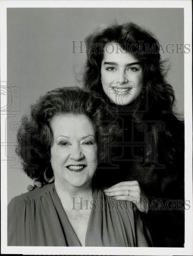 1982 Press Photo Ethel Merman and Brooke Shields on &quot;Night of 100 Stars,&quot; on ABC- Historic Images