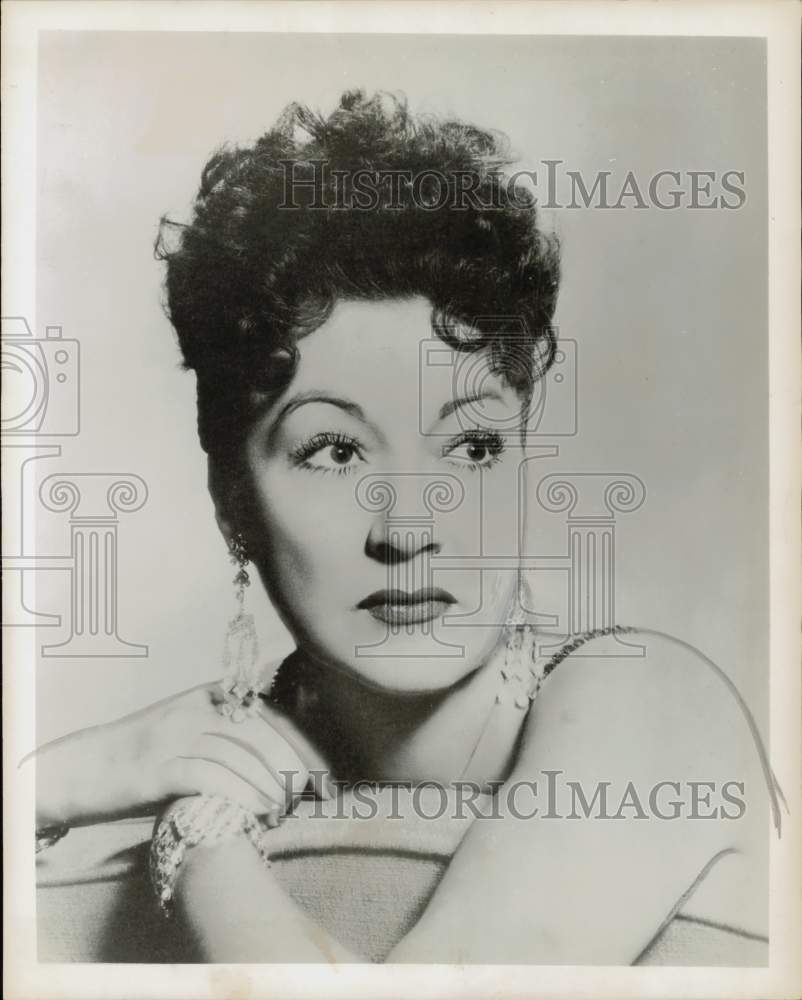 1955 Press Photo Actress Ethel Merman - hpp26117- Historic Images