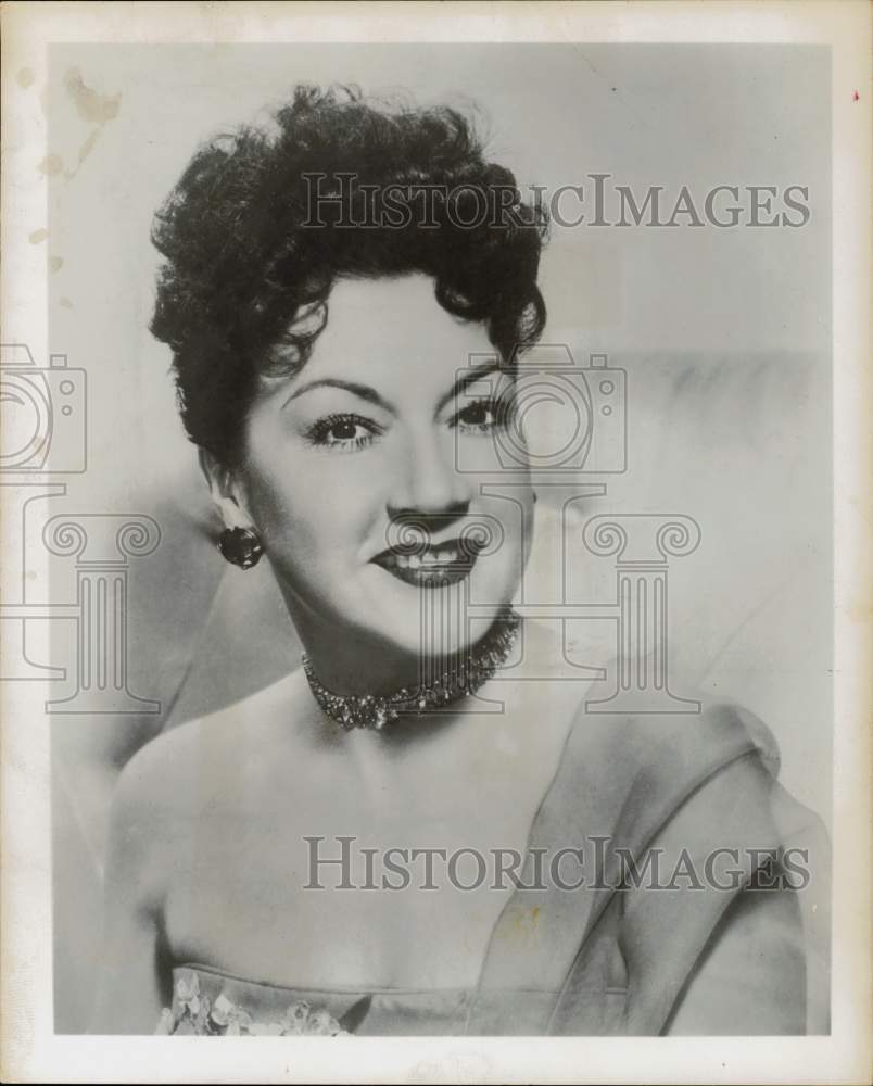 1956 Press Photo Singer and Actress Ethel Merman - hpp26119- Historic Images