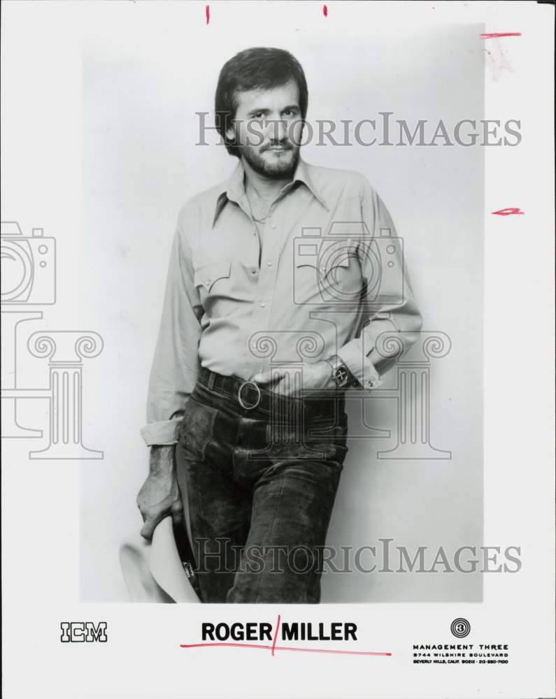 1981 Press Photo Roger Miller, singer for ICM Records - hpp26154- Historic Images