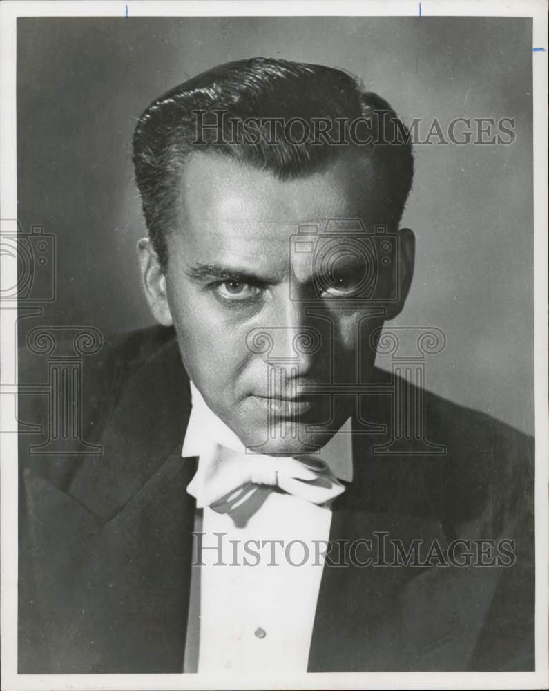 1960 Press Photo Howard Mitchell, National Symphony Orchestra Conductor- Historic Images