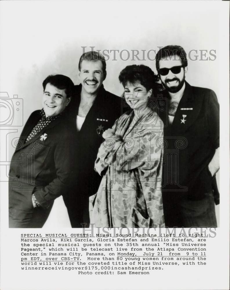 Press Photo Miami Sound Machine, Music Group - hpp26623- Historic Images