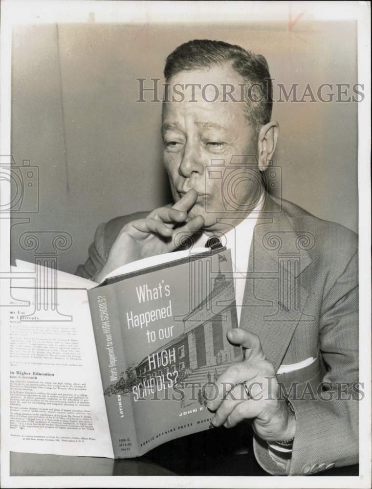 1959 Press Photo Dr. John F. Latimer, George Washington University professor.- Historic Images