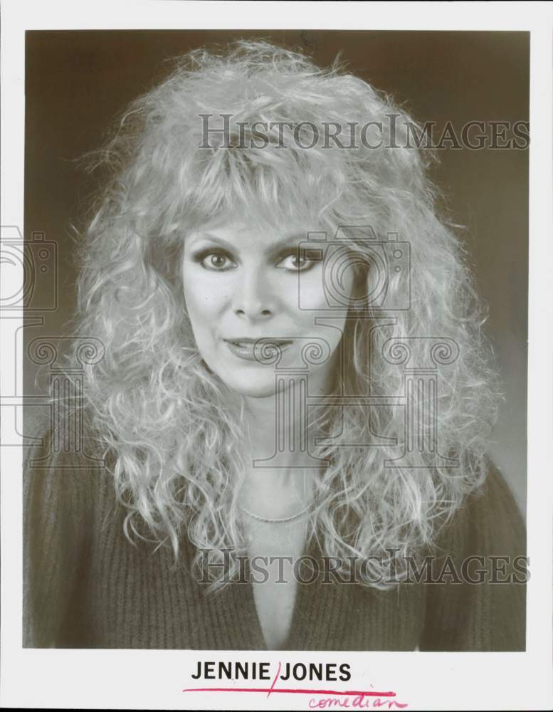 1986 Press Photo Comedian Jennie Jones - hpp26957- Historic Images