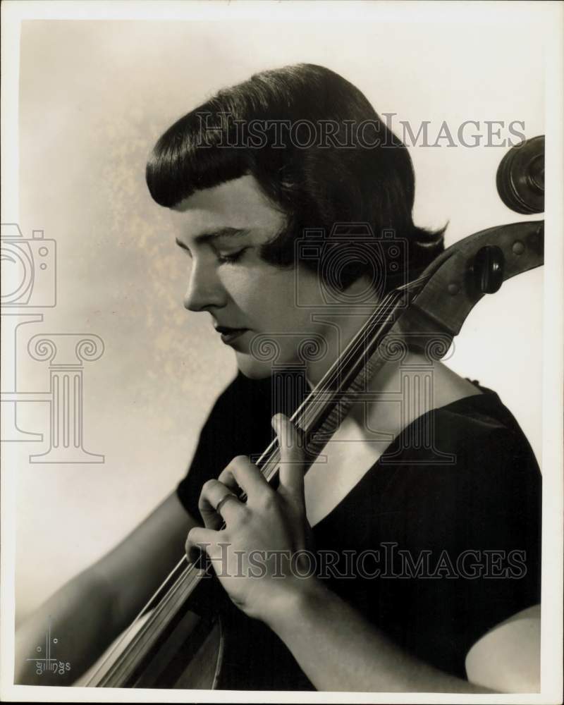 1963 Press Photo Marion Davies Bottler, Houston Symphony Cellist - hpp26983- Historic Images