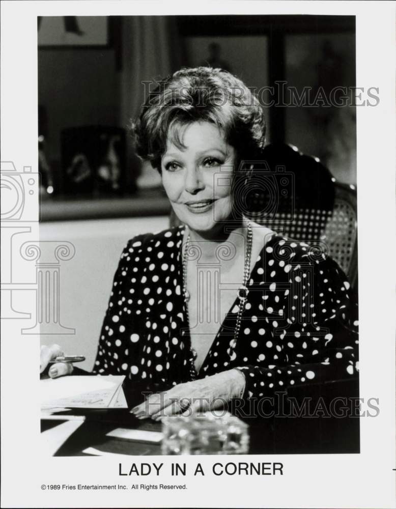 1989 Press Photo Loretta Young stars in &quot;Lady in a Corner.&quot; - hpp27065- Historic Images