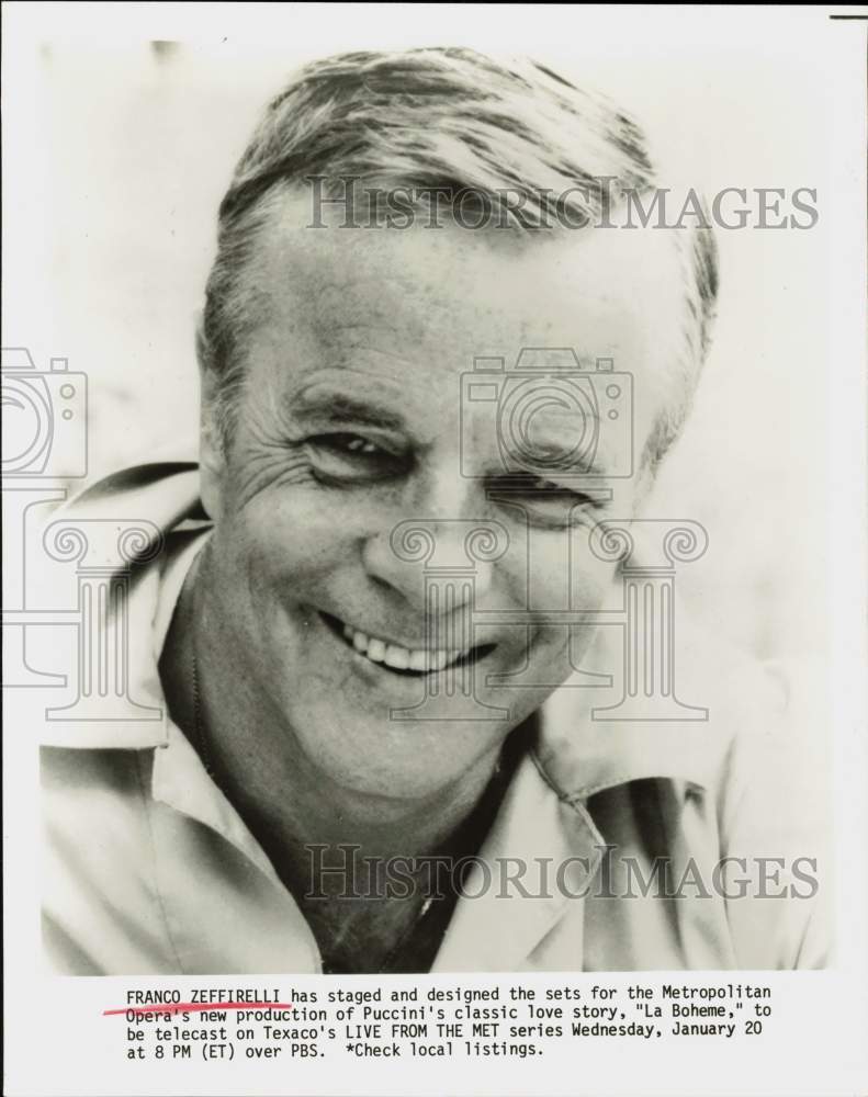 Press Photo Director Franco Zeffirelli - hpp27148- Historic Images