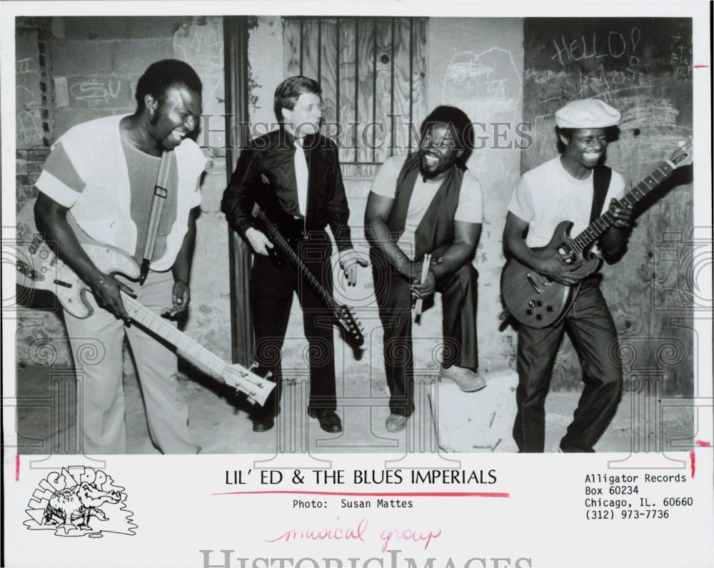 1987 Press Photo Lil&#39; Ed and the Blues Imperials, Music Group - hpp27437- Historic Images