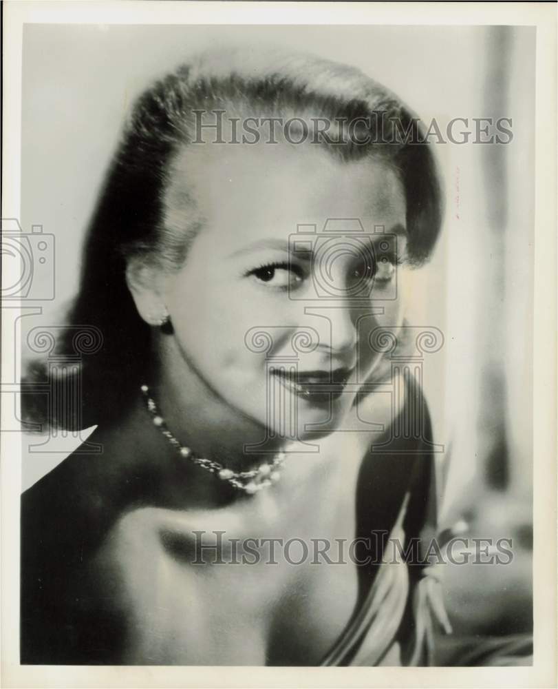 1960 Press Photo Actress Monica Lewis - hpp27614- Historic Images