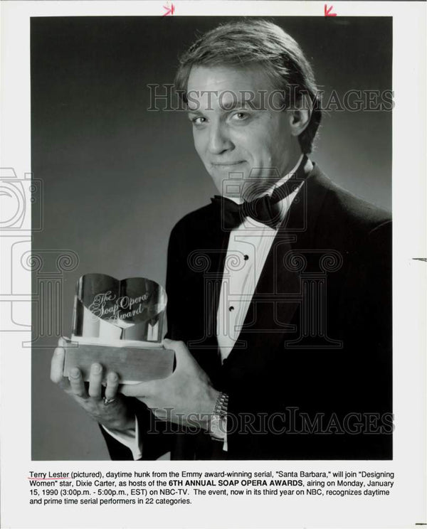 Press Photo Terry Lester, Host of 6th Annual Soap Opera Awards ...