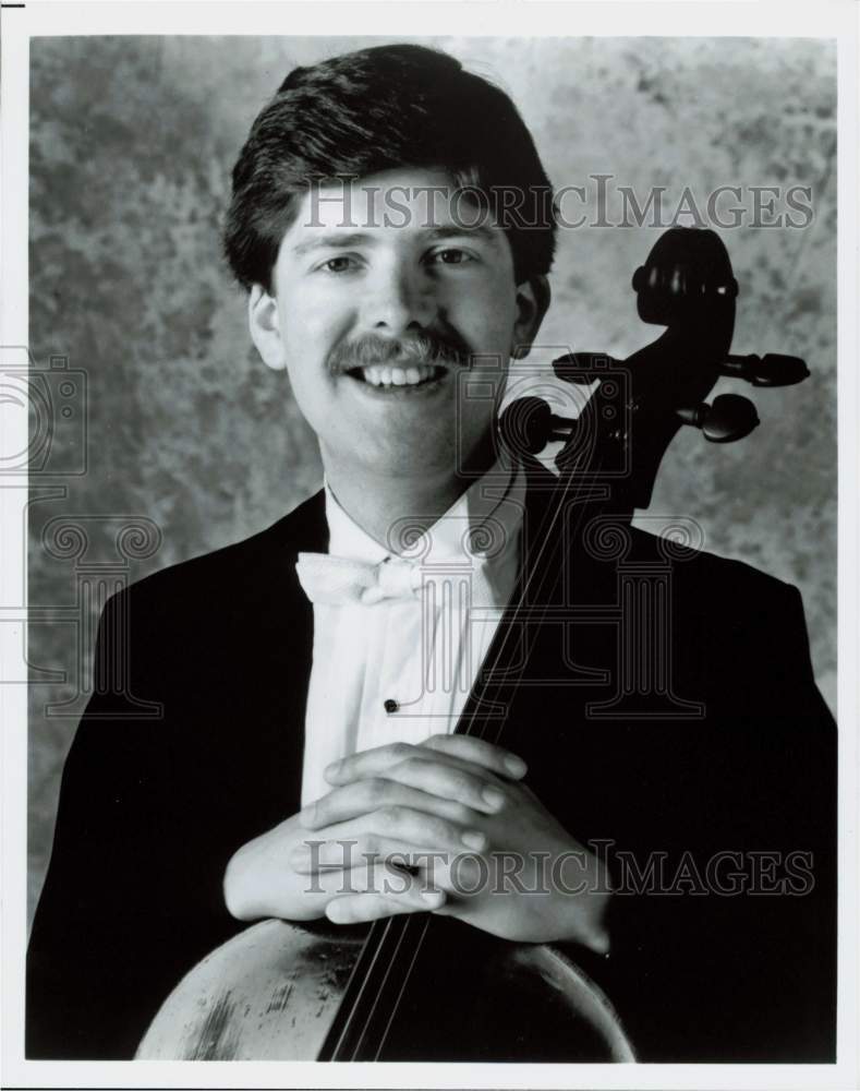 Press Photo Desmond Hoebig, Principal Cellist, Houston Symphony - hpp27662- Historic Images