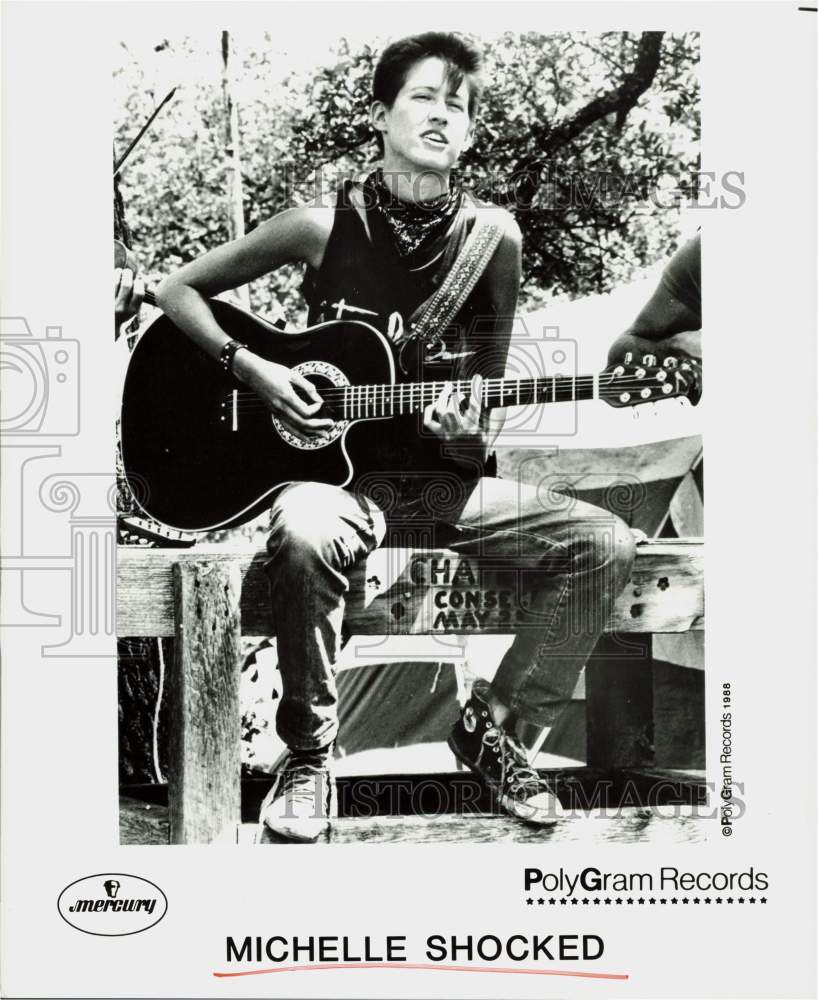 1988 Press Photo Singer Michelle Shocked - hpp27724- Historic Images