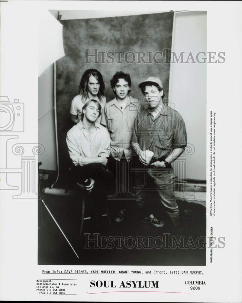 1992 Press Photo Soul Asylum, Music Group - hpp27738- Historic Images